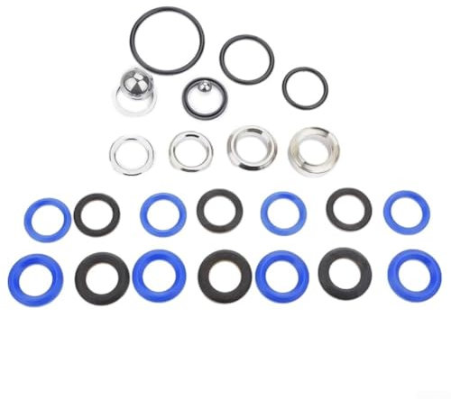 Zoegneer Sprühpumpe Reparaturset 1095 5900 Dichtung Reparatursatz für Airless-Farbspritzgeräte Edelstahl und Silikonkomponenten