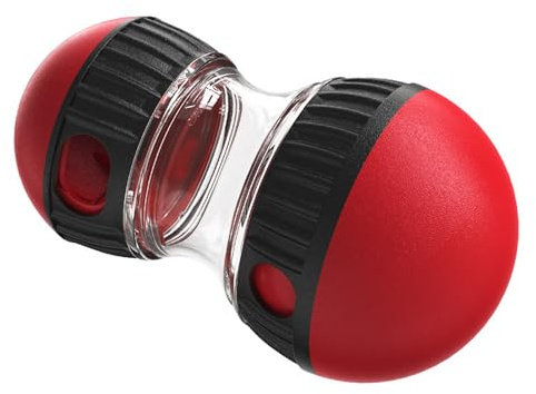 RUIENGCOMM Dog Slow Eating Treat Ball Adjustable Food Dispensing Rolling Dog Treat Dispenser Automatic Durable Puzzle Toy Slow Feeder Giggle Dog Puzzle Toy for Large Small Medium Dogs