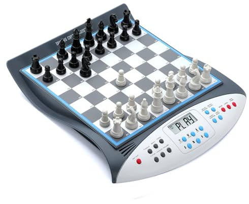 Talking Chess Master Electronic Chess Set - Electronic Chess Board with Voice Teaching System - Kids Learning Trainer - 32 Levels 2000 ELO Computer Chess Game with Sensor Chess Board Magnetic Pieces
