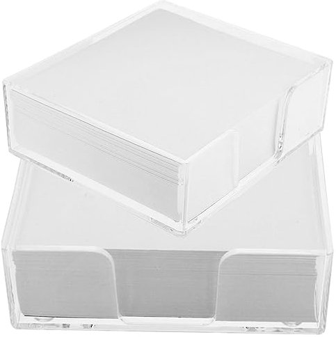 SHOWERORO Boxen Transparente Notizpapier-boxen Für Schüler Und Büro Praktische Abziehbare Memo-papiere Für Tägliches Schreiben Und Kreative