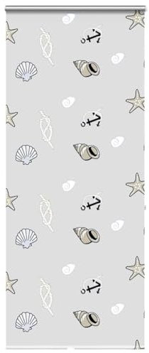 LAPOOH Duschrollo mit Kassette 110x240 cm Stoffbreite 106 cm, Spritzschutz Für Badewanne, Duschvorhang Badewanne, Badewanne Vorhang, Duschvorhang Rollo - 4015013