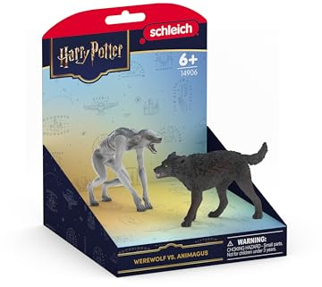 schleich Harry Potter | Werwolf vs. Animagus 14906 | ab 6 Jahren | 2 Teile | Werwolf mit beweglichen Armen | als Deko oder Sammelfiguren | tolles Geschenk für Kinder & Sammler