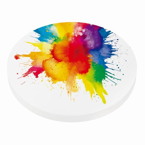 PATIKIL Aquarellpapier Rund, Durchmesser 17.78cm, 300g/m², 30 Blatt, Baumwollfaser Reißfestes Säurefreies Aquarellblock für Künstler Anfänger Grußkarten, Ideal für Kunstmalerei