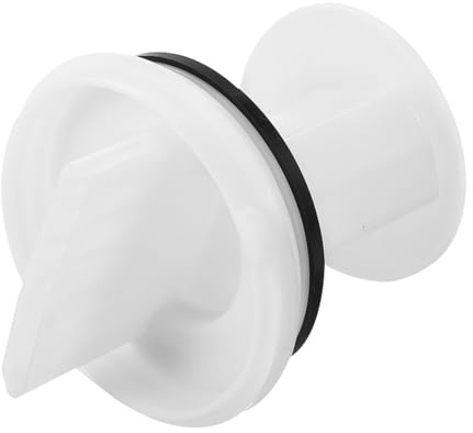 Washing Machine Drain Pump Filter White Plastic Debris Guard | Easy Installation, Helps Protect Internal Parts, Leak Prevention for Full Automatic Drum Units