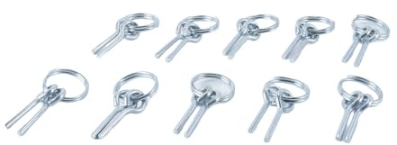 Orivin 10 anillos para extremos de postes, accesorios para tiendas de campaña, para acampar al aire libre, senderismo y viajes.