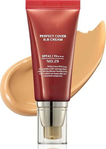 Getönte BB-Creme, deckende, leichte, matte Foundation mit LSF 42, makelloser, langanhaltender Concealer für einen strahlenden Teint und ein taufrisches, leichtes Finish
