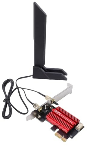 Plyisty Carte WiFi 7 PCIe Bluetooth 5.4, Adaptateur Réseau sans Fil Tri-Bande BE6400 pour Ordinateur de Bureau, 6 GHz 320 MHz 4K QAM, Antenne 12 DBi, Jeu à Faible Latence, RTL8922 Pro
