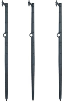 Beavorty Varillas de Soporte para Sistema de Riego por Goteo y Microriego, 20 Piezas de Estacas Plásticas, Accesorios para Jardinería, Uso en Huertos y Césped
