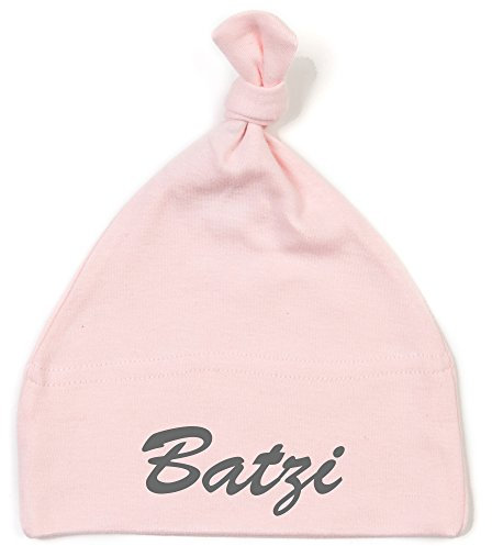 Schnoschi Babymütze in rosa mit Batzi hochwertig Bestickt/gestickt