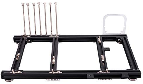 DIY Computergehäuse 20x20 Aluminiumlegierung ATX Computer PC Gehäuse DIY Open Frame Wassergekühlter PC mit Blick auf Testplattform/Bank (schwarz)