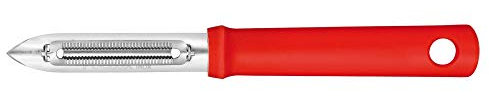 Les Colis Noirs LCN - Éplucheur Spécial Tomate Lame INOX Manche Polypropylène Rouge - Econome Pele Ustensile Usine - 004