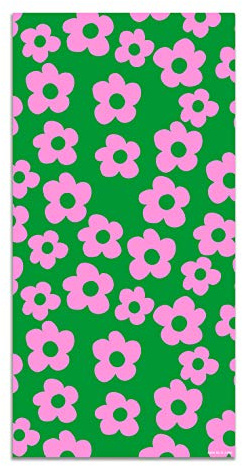 Panorama Agatha Ruiz de la Prada Vinyl-Teppich Küche Lounge - Verschiedene Größen - (Grundlegende Drucke Grüne und Lila Blumen 40x80cm)