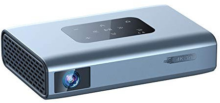 RSGK Microproyector Inteligente DLP, Verdadero 1080P Full HD, 850 ANSI Lúmenes, Proyector Wi-Fi Recargable, con HDMI, USB, TF Y Micro SD, Compatible con Proyector Exterior iOS/Android