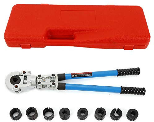 Alu Verbundrohr Pex Kupferrohr Rohrpresszange V12-28Mm Th16-32Mm Pre Zange PreßZange Pressfittinge FüR Sale V-Kontur Th-Kontur For Neu Handpresse Presszange Hand-Klammer Druckmaschine 360°