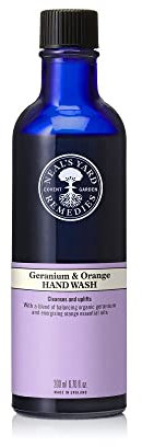 Neal's Yard Remedies Geranium & Orange Hand Wash – No Pump | Organic Hand Wash with Essential Oils | Vegan Hand Wash Made with Organic Ingredients | 200ml