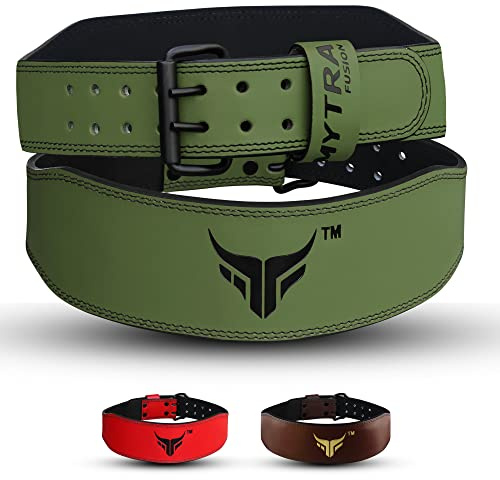 Mytra Fusion Gym Belt 4 Zoll Gewichthebergürtel Ideal für Workout, Powerlifting, Rückenstütze Frauen Bodybuilding Gürtel