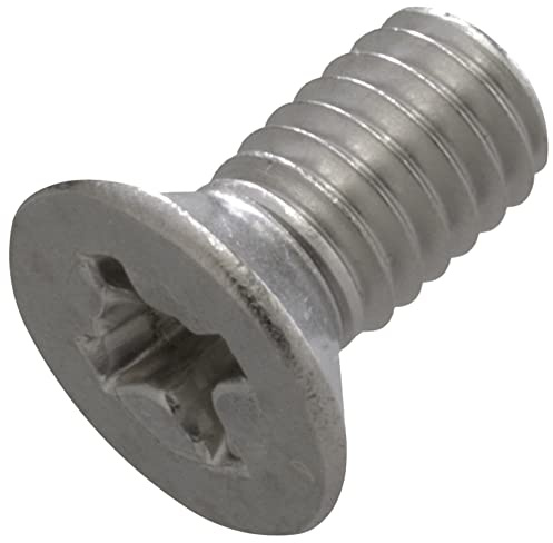 AERZETIX - C59491 - Satz von 20 Metallschrauben M4x8 mm mit senkkopf - PH2-schlitz - DIN 965 - edelstahl A2 - metrisches standardgewinde - schraubendreher für die montage befestigung