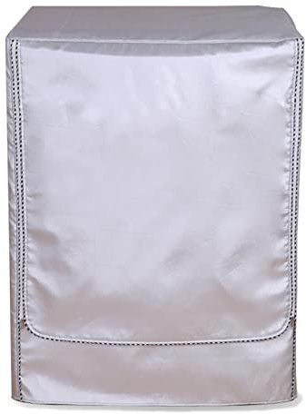 Copertura della lavatrice, Antipolvere Antipolvere Caricatore Anteriore Lavatrice Asciugatrice Custodia Protettiva Impermeabile, Silver Edge Zipper, L