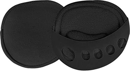 2 Paar Anti-Ermüdungs-Kompressions-Vorfußpolster, Weich Gepolsterte Bandage Zur Schmerzlinderung, Fußkissen für Damen und Herren, Ballen-Schmerzlinderungskissen für Sesamoiditis,(Schwarz)