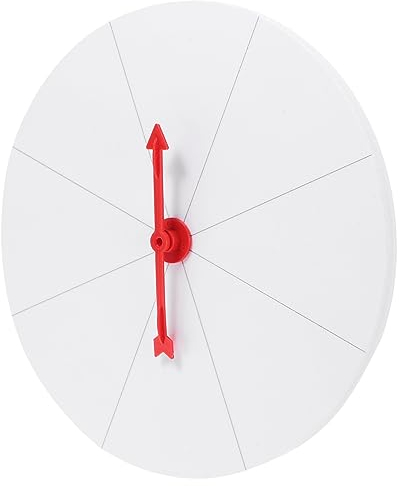 Abaodam Selbstgemacht Partyspiel Preisrad Drehbar Aus Stabilem Kunststoff 20cm Durchmesser Für Tombola Und Gewinnspiele Selbstgestaltbarer Leichter Drehteller Für Karnevals Und Messeaktivitäten