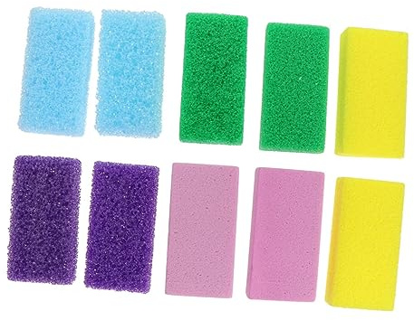 POPETPOP 15 Stück Pu Hornhautentferner Fußschrubber zum Entfernen von Abgestorbener Haut mit Weichem Schleifstein für Effektive Fußpflege und Angenehme Fußmassage Zufällige Farbe
