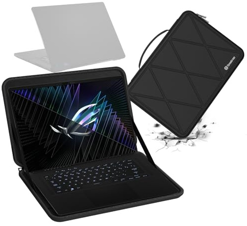 Smatree Hard Eva Schutzhülle Tasche Kompatibel für 16 Zoll ASUS ROG Zephyrus M16 2023/2022, für ASUS ROG Flow X16 2023/2022, für ROG Zephyrus G15 2022 15,6 Zoll Laptop und Anti-Shock Tasche(X8285)