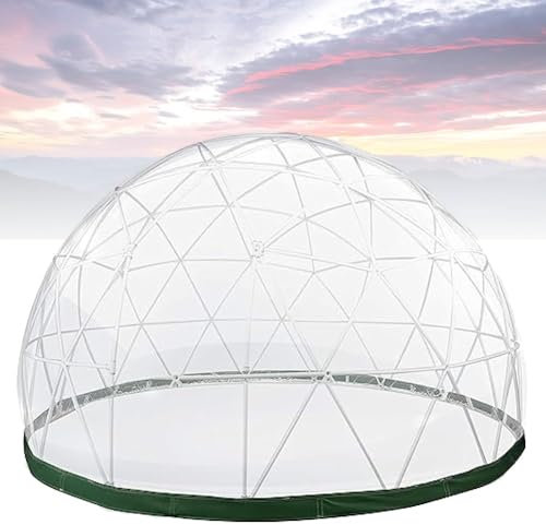 QUTBAG Gartenkuppel-Pavillon-Blasenzelt-Abdeckung, wasserdichte, transparente Campingzelt-TPU-Abdeckung, nur Abdeckung ohne Zeltrahmen, für Essen im Freien, Terrasse, Hinterhof, Sternenbeobachtung