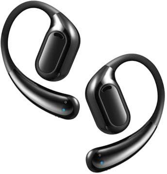 ZRUHIG Écouteurs intra-auriculaires ouverts Bluetooth, 70 heures de lecture, légers et confortables, étui de charge, Bluetooth 5.3, appels clairs, ajustement ferme, étanche pour la course et