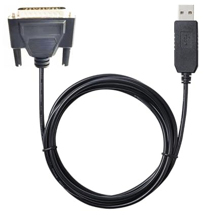 Hwmsza Prolific PL2303 USB RS232 Serial to DB25 Male Communication Data Cable for Kantronics ST-25M(1m)