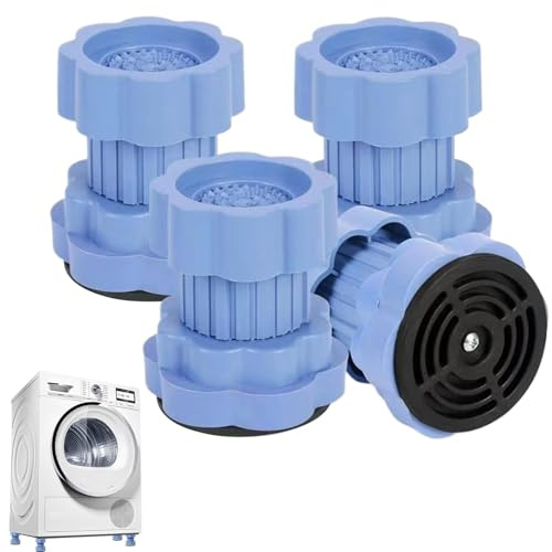 Entzückende Waschmaschine Anti-Vibration, Waschmaschine Anti-Vibrationspads Set, 4 Stück Waschmaschine Fußpolster, Vibrationsdämpfende Pads, Mechanische Vibrationsdämpfung Pads für Frauen, Männer,