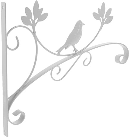 TOYANDONA crochet pot de fleur de plein air support de plante suspendu extérieur stand de fleurs décor extérieur mur pot de fleurs suspendu supports de plantes blanche