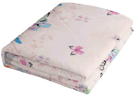 Odot Trapunta Estiva Letto Singolo Matrimoniale Una Piazza e Mezza, Minimalista Trapunta Leggera Matrimoniale Piumino Estivo Traspirante e Morbido Coperta Copriletto Trapuntato (Farfalla,180x200cm)