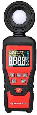 Luxmätare, ljusmätare, Hög Precision Luxmeter Professionell Luxometer LCD Ljusmätare Digital Fotometer Lux Meter(620)