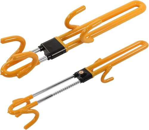 Steering Wheel Lock Twin Bar,Car Steering Wheel Lock,Universal Anti-Theft Heavy Steering Locks,for High Visibility,Cars, SUVs, Motorhomes, Caravans