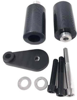 CAWEUER Compatible With YAMAHA YZF-R6 YZF R6 2003-2005 YZF-R6S YZF R6S 2006-2008 Motorcycle Not Cut Frame Sliders Crash Falling Protection Pad(Carbon)