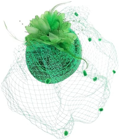 Gogogmee Accessoire Cheveux Vintage Vert Petit Chapeau en Voile Saint-Patrick, Léger et Confortable, pour Fêtes à Thème et Festivals