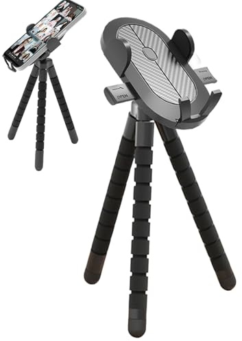 Hailerio Soporte para Teléfono para Cochecito - Soporte Giratorio 360° para Teléfono Móvil - Antideslizante Flexible para para Carrito de Compras Motocicleta Escritorio Patinete Silla