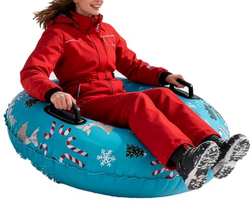 Snow Tube - Non-Slip Lightweight Sliding Equipment - Heavy Duty Snow Tube - for Family Men Women Children Enthusiast Sports Christmas Holiday Outdoor