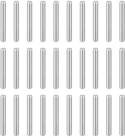 QUARKZMAN 50Pcs Spinotti Cilindrici M2(2mm X 16mm Supporto Mensola Argento | 304 Acciaio Inossidabile, Per Dispositivi Metallici Mobili In Legno Installazione, Perno Asta Elementi Di Fissaggio