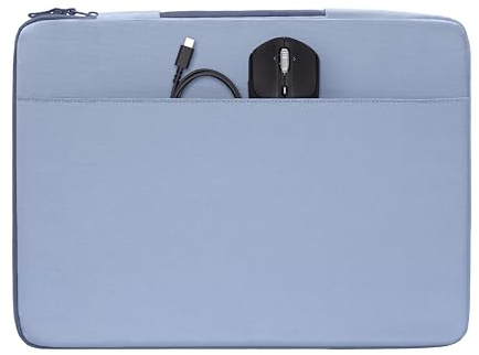 HP Funda Protectora para Portátil 15-16 Pulgadas, Acolchada Antigolpes, Resistente al Agua 600D, con Asa Retráctil y Bolsillo para Accesorios, Compatible con Laptop hasta 16, Color Azul Claro