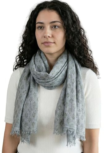 Sunsa Damen/Herren Schal, weich Winter Herrenschal/Halstuch aus Modal, Unisex Winterschal mit Fransen, Scarf Tücher & Schals als Geschenk für Männer oder Frauen