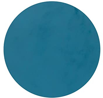 LindDNA Tischset Circle aus Recyceltem Leder in der Farbe Petrol, Maße: 30cm x 30cm x 0,2cm, 991114