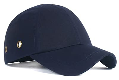 Baseball Bump Cap, Safety Hard Hat Comfortable Lightweight Head Protection Cap Adjustable Four Vents Protective Hat (Dark Blue)