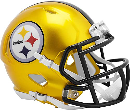 NFL Mini Helm Speed Pittsburgh Steelers Flash Edition Footballhelm