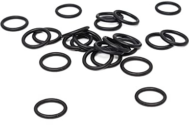 60PC Black Rubber Ring NBR Sealing O Ring 2.5mm Thickness Nitrile O-Ring Seal Gaskets Oil Ring Fuel Washer,27x22x2.5mm