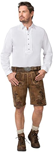 Stockerpoint Herren Juan Trachtenhemd, Weiss, XL
