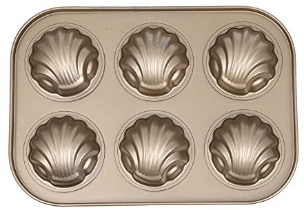 Luxshiny 1pezzi Teglia Per Torta Antiaderente Forma Di Stampo Per Dolci Per Cucina Utensile Da Forno Resistente e Facile Da Pulare Dorato