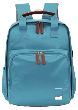 Celly, Backpack Linea Pantone, Zaino Porta PC 15.6, con Presa USB per la Ricarica, Tasca Frontale con Chiusura a Zip, Maniglie Rinforzate e Spallacci Imbottiti, Emerald Lake