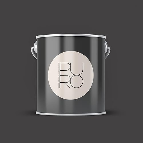 Livingwalls PURO Premium Wandfarbe c1000 - Malerfarbe mit sehr hoher Deckkraft - matte hochwertige Innenfarbe in Schwarz - 2,5l