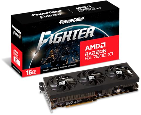 Powercolor Fighter AMD Radeon RX 7800 XT 16GB GDDR6 Graphics Card